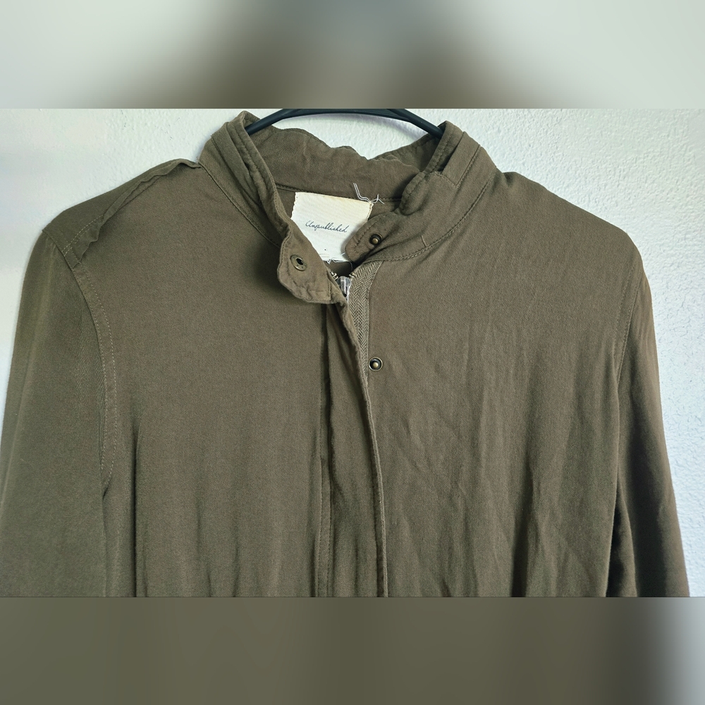 Publish Green Utility Jacket with Drawstring Waist - Picture 2 of 14